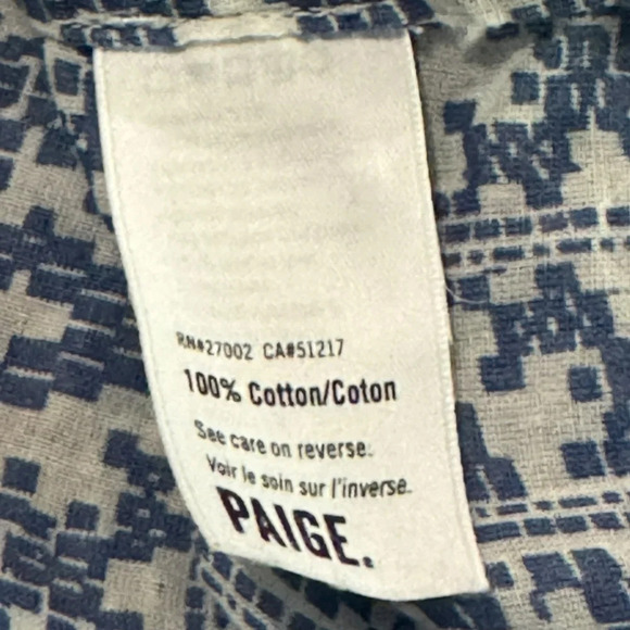 GUC JOBETH COTTON BLOUSE - WHITE & HARBOUR BLUE M - Picture 8 of 13